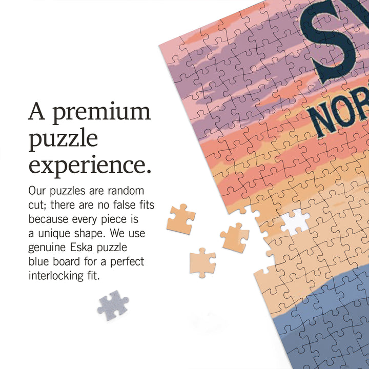 Sylva, North Carolina, Bears and Spring Flowers, 1000 Piece Jigsaw Puzzle