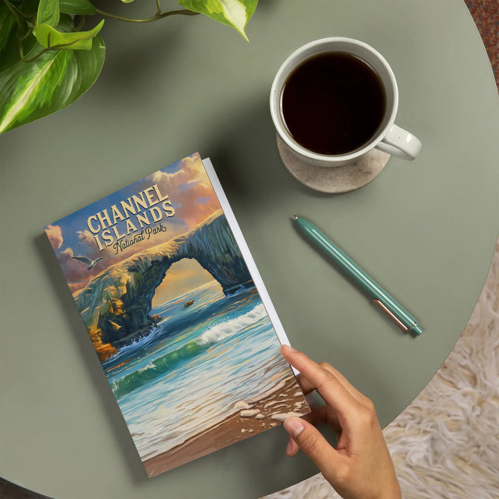 Lined 6x9 Journal, Channel Islands National Park, California, Oil Painting, Lay Flat, 193 Pages, FSC paper
