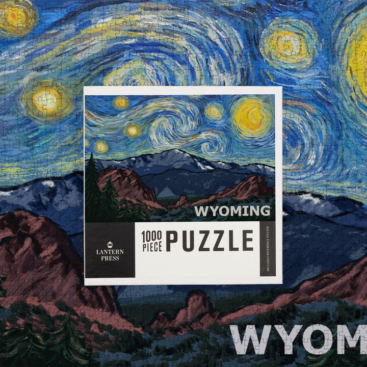 Wyoming, Starry Night, Van Gogh, Jigsaw Puzzle