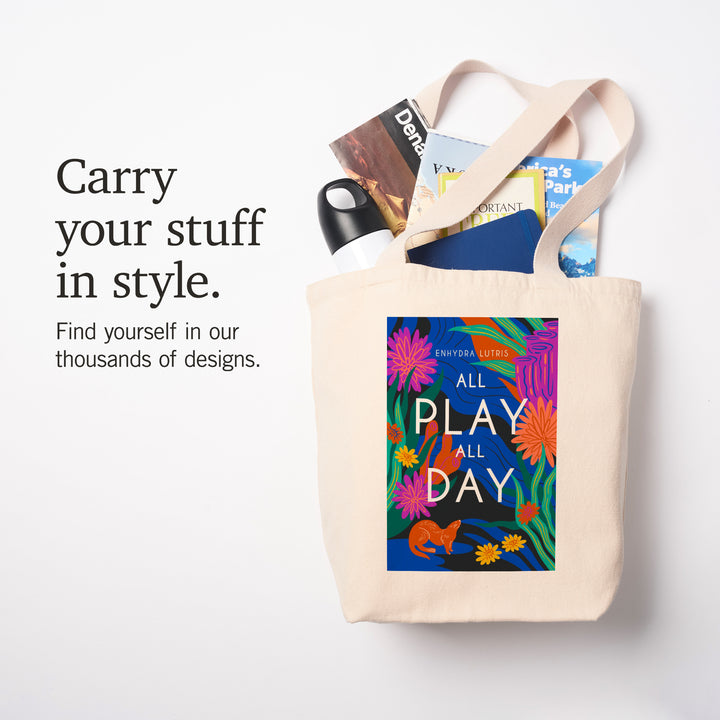 Lush Environment Collection, Sea Otter Foliage, All Play All Day, Tote Bag