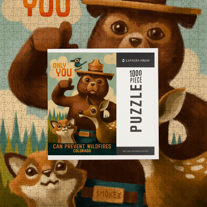 Colorado, Smokey Bear, Only You, Oil Painting, Jigsaw Puzzle