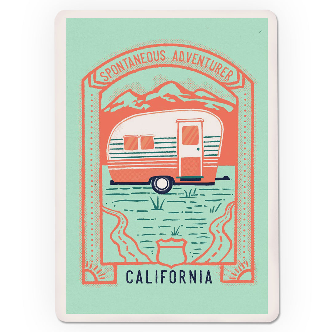 Playing Cards, California, Lake Life Series, Spontaneous Adventurer, 52 Card Deck with Jokers in Box, Unique Art