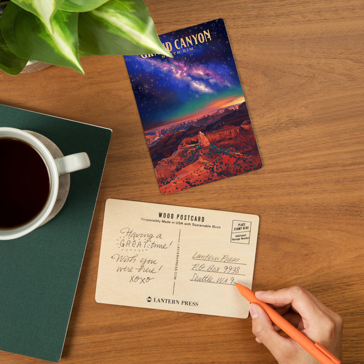 North Rim, Arizona, Oil Painting, Grand Canyon, Wood Sign and Postcards
