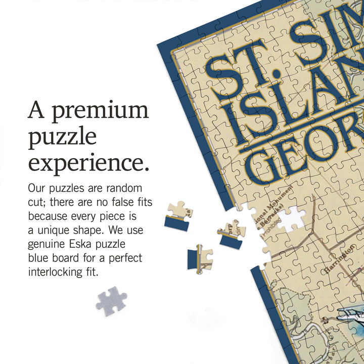 St. Simons Island, Georgia, Nautical Chart, Jigsaw Puzzle