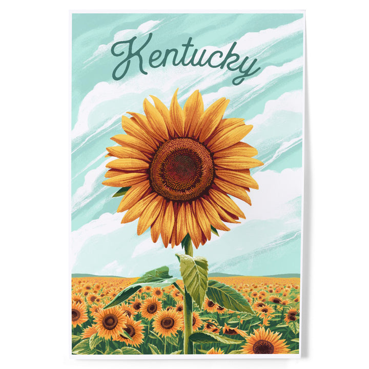 Kentucky, Dare to Bloom, Sunflower, Art & Giclee Prints