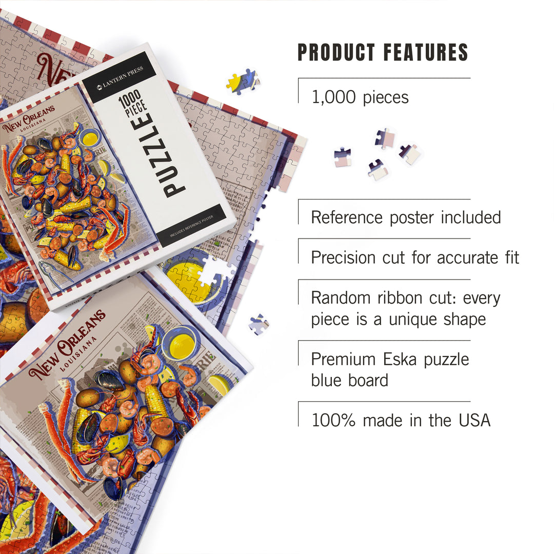 New Orleans, Louisiana, Crawfish Boil, 1000 Piece Jigsaw Puzzle