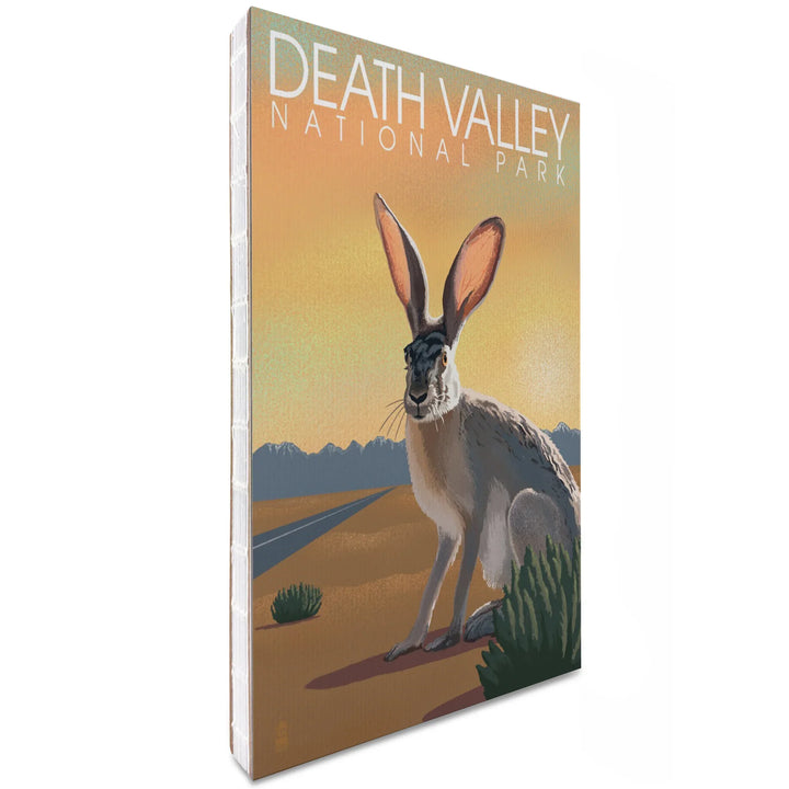 Lined 6x9 Journal, Death Valley National Park, California, Lithograph, Jackrabbit, Lay Flat, 193 Pages, FSC paper