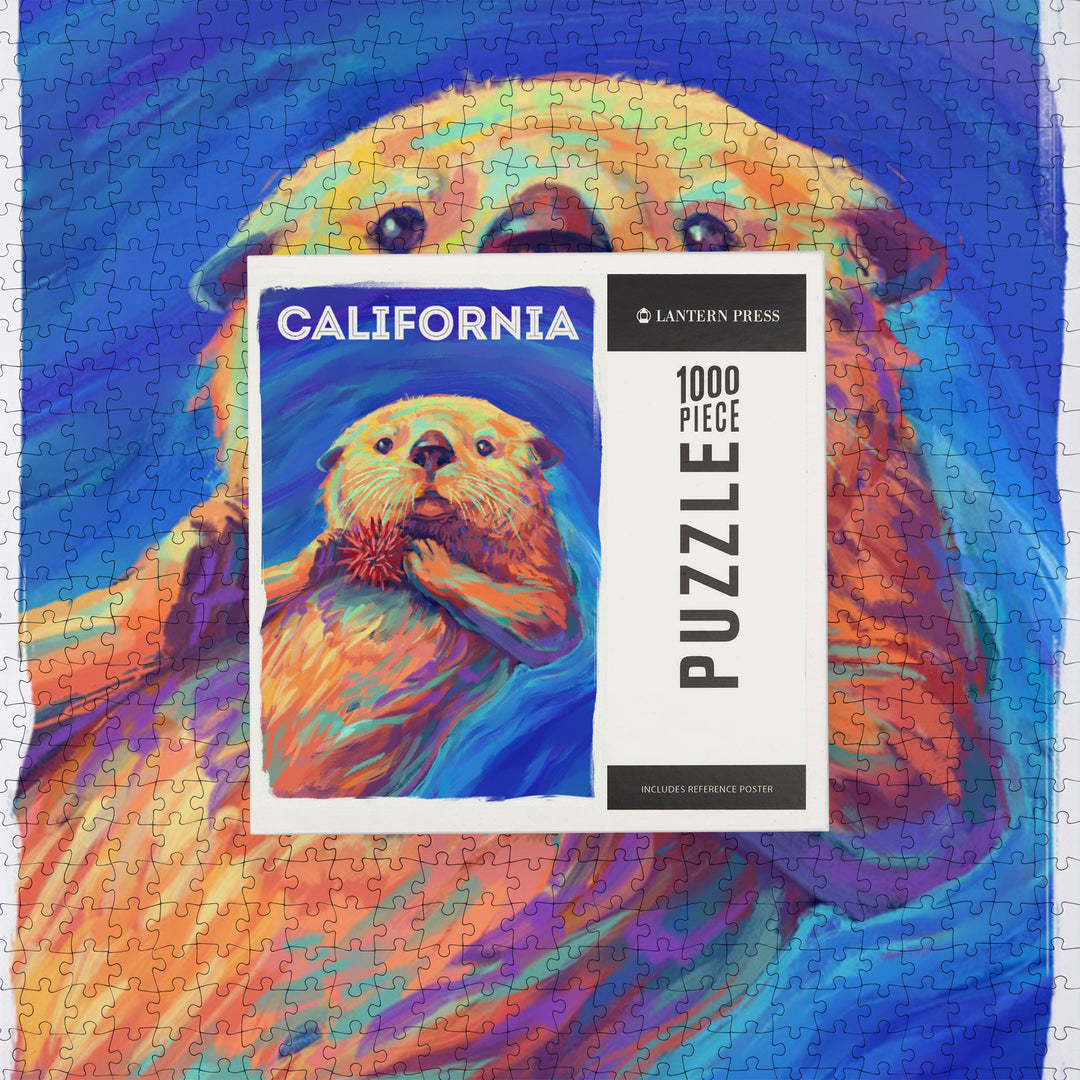 California, Vivid, Sea Otter, 1000 Piece Jigsaw Puzzle