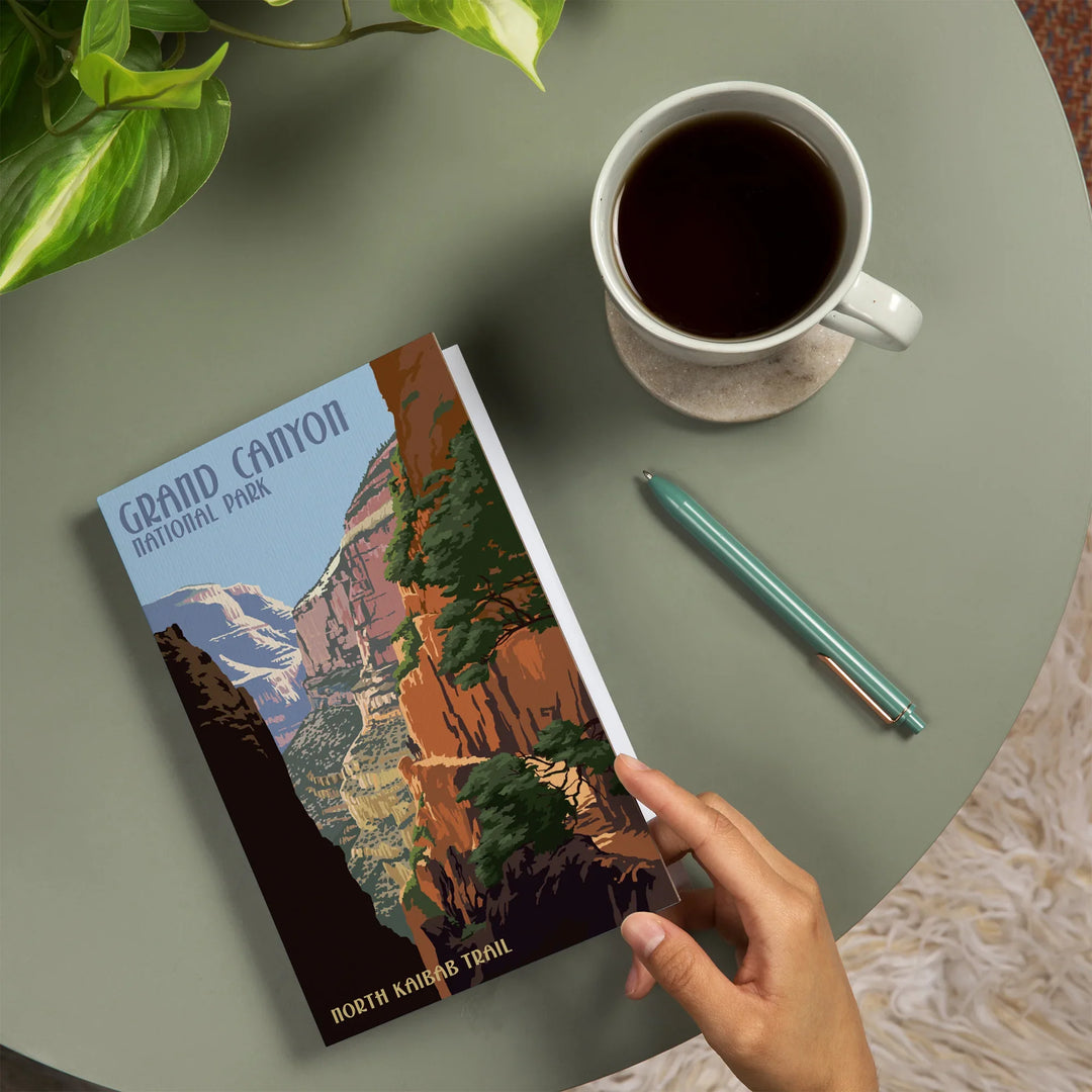 Lined 6x9 Journal, Grand Canyon National Park, Arizona, North Kaibab Trail, Lay Flat, 193 Pages, FSC paper