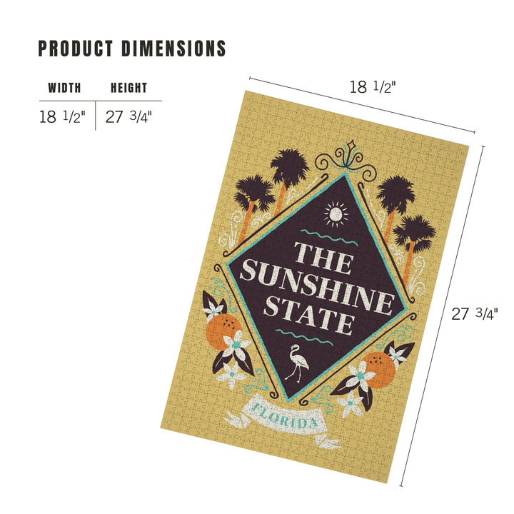 Florida, State Motto Crest, State Series, Jigsaw Puzzle