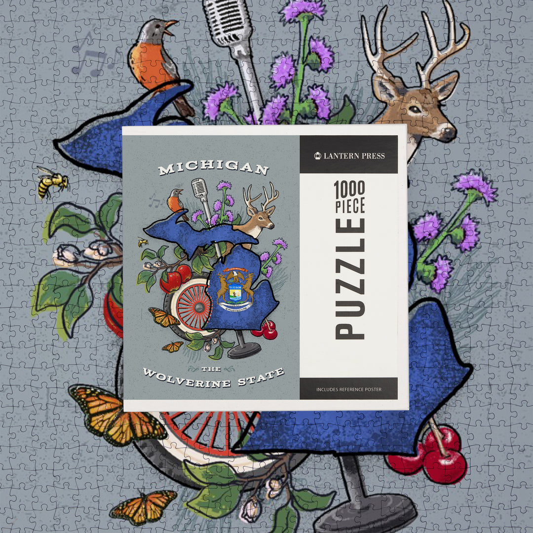 Michigan, State Treasure Trove, Jigsaw Puzzle