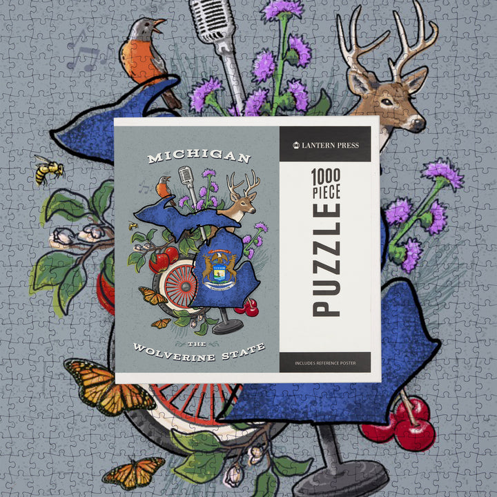 Michigan, State Treasure Trove, Jigsaw Puzzle