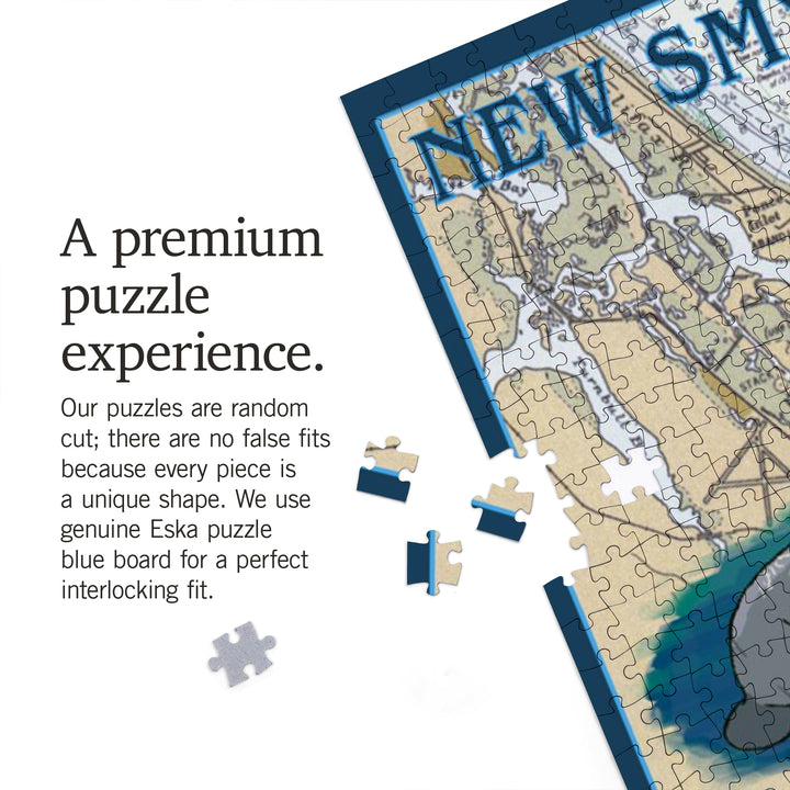 New Smyrna Beach, Florida, Nautical Chart, 1000 Piece Jigsaw Puzzle