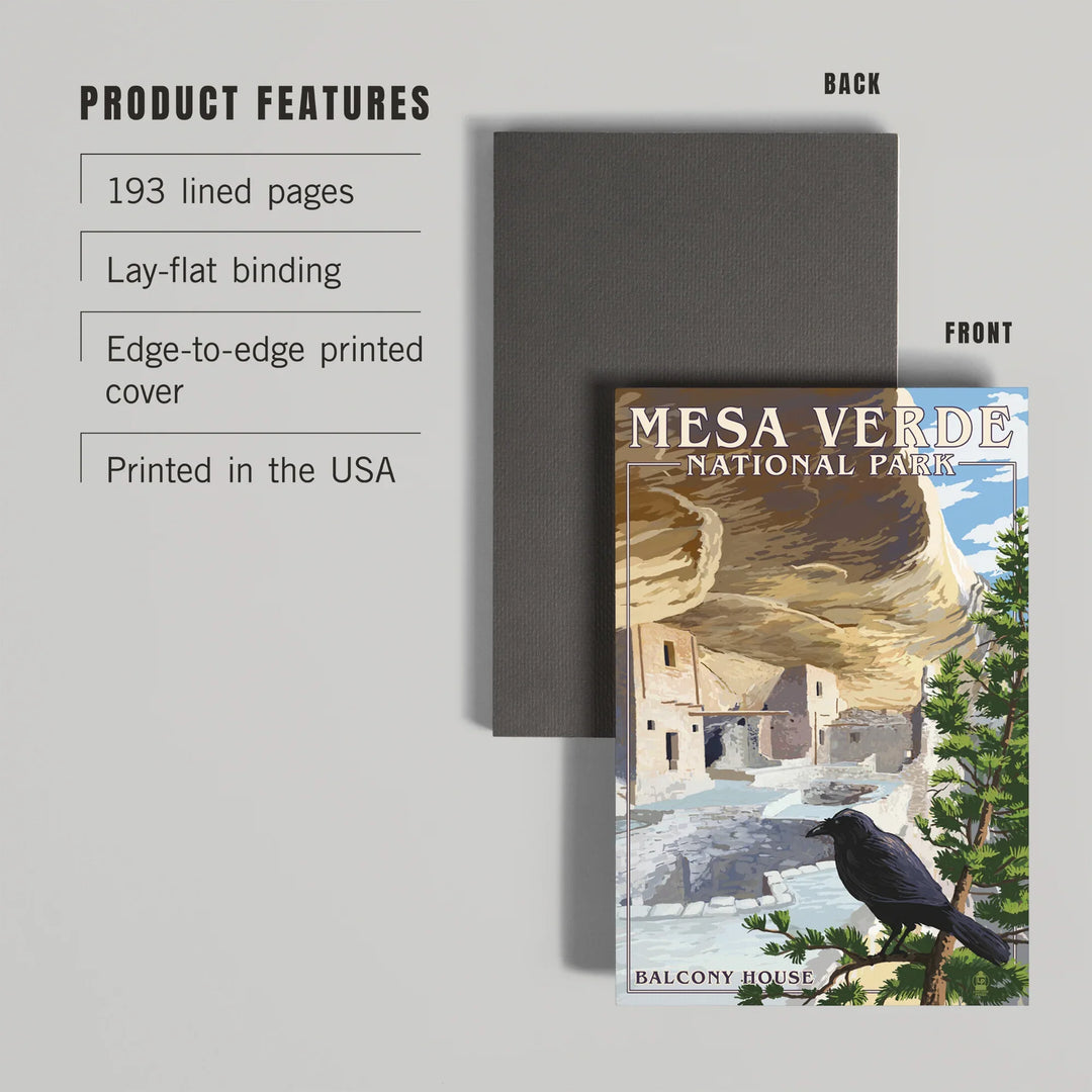 Lined 6x9 Journal, Mesa Verde National Park, Colorado, Balcony House, Lay Flat, 193 Pages, FSC paper