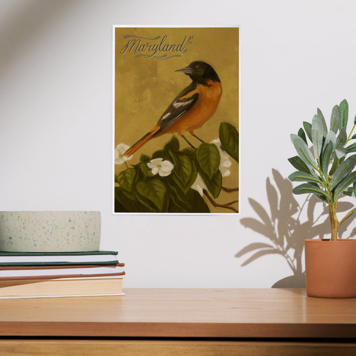 Maryland, Oriole, Oil Painting, Art & Giclee Prints
