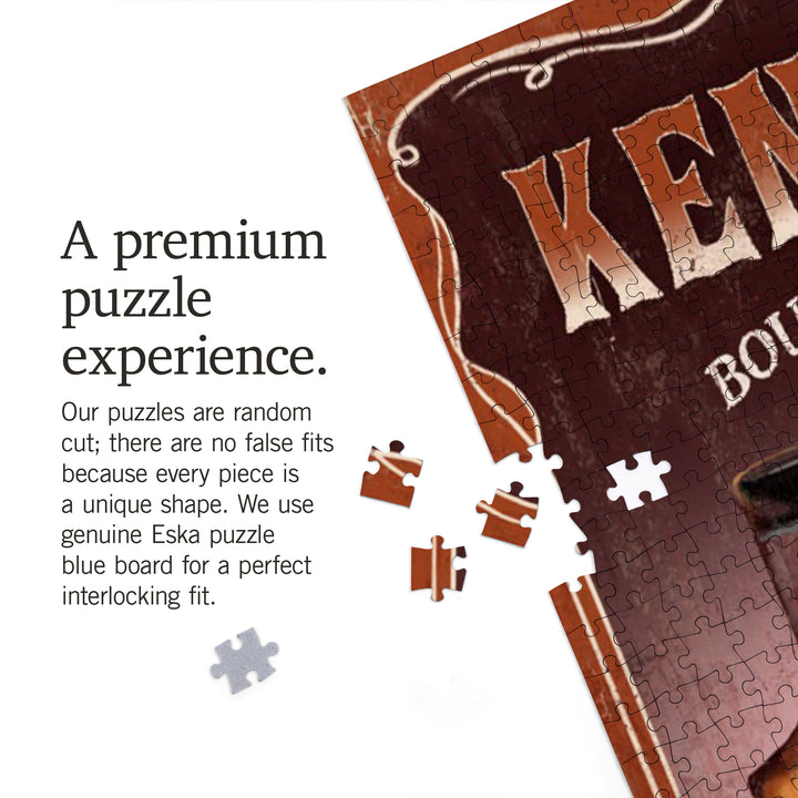 Kentucky, Whiskey Vintage Sign, Jigsaw Puzzle