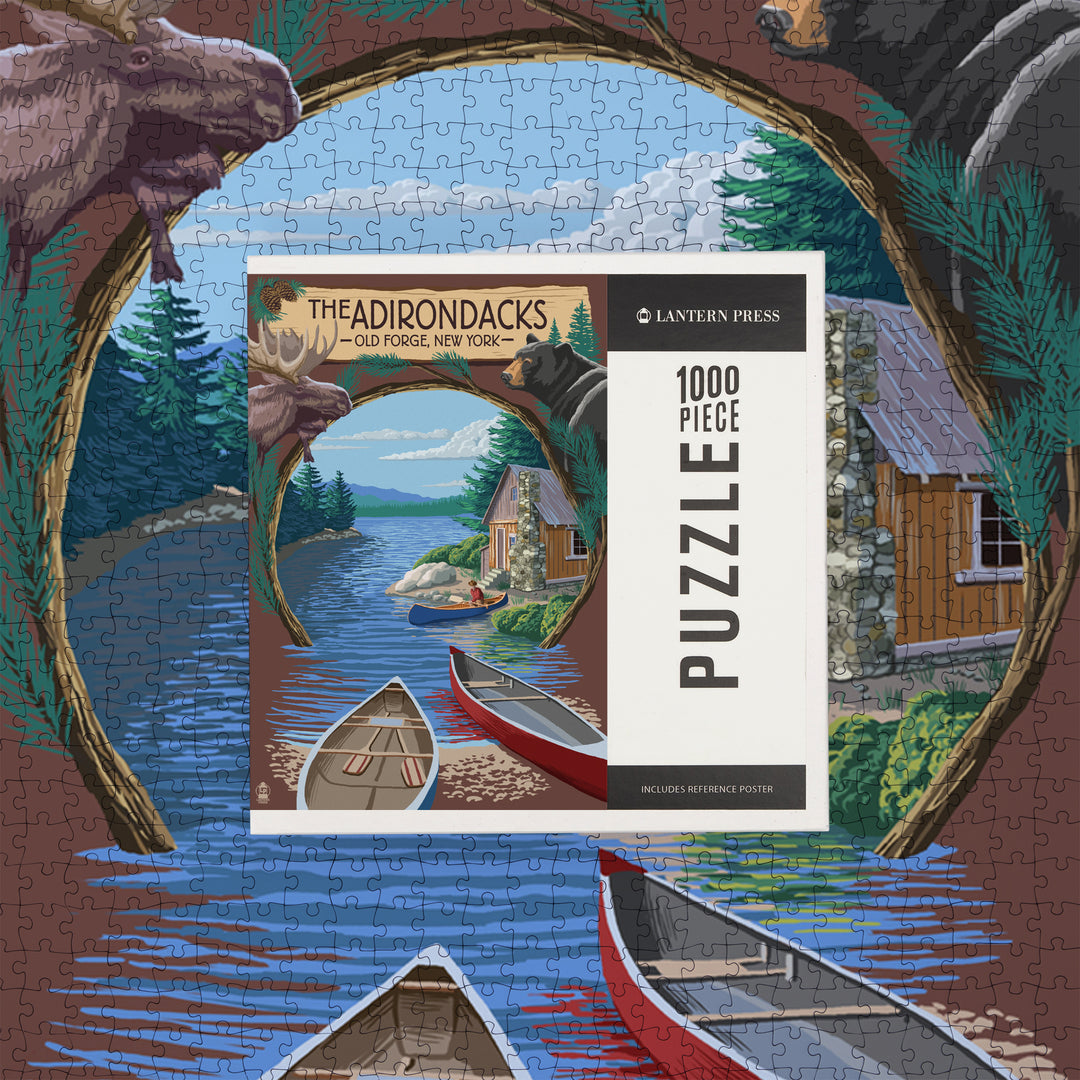 Old Forge, New York, The Adirondacks Scene, Jigsaw Puzzle