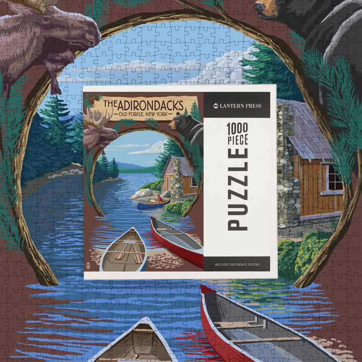 Old Forge, New York, The Adirondacks Scene, Jigsaw Puzzle