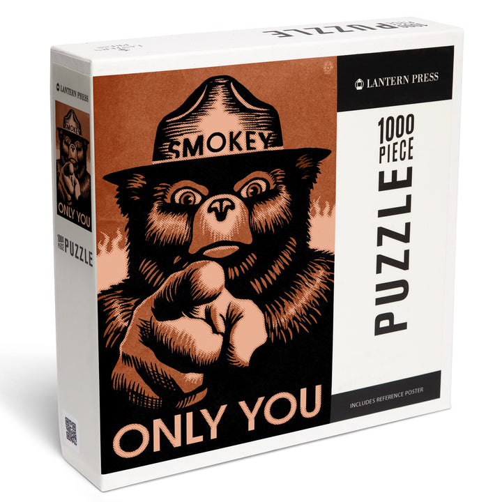Smokey Bear, Only You, Halftone Red, Officially Licensed, Jigsaw Puzzle