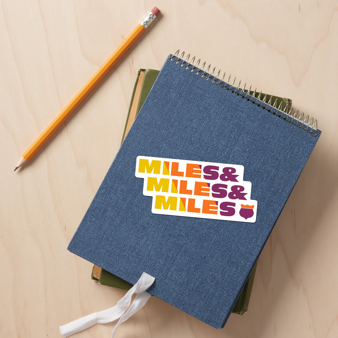 Game For Adventure Series, Miles and Miles, Vinyl Sticker