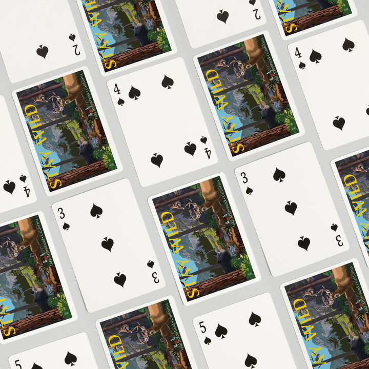 Playing Cards, Lake Arrowhead, California, Stay Wild, National Park WPA Sentiment, 52 Card Deck with Jokers in Box, Unique Art