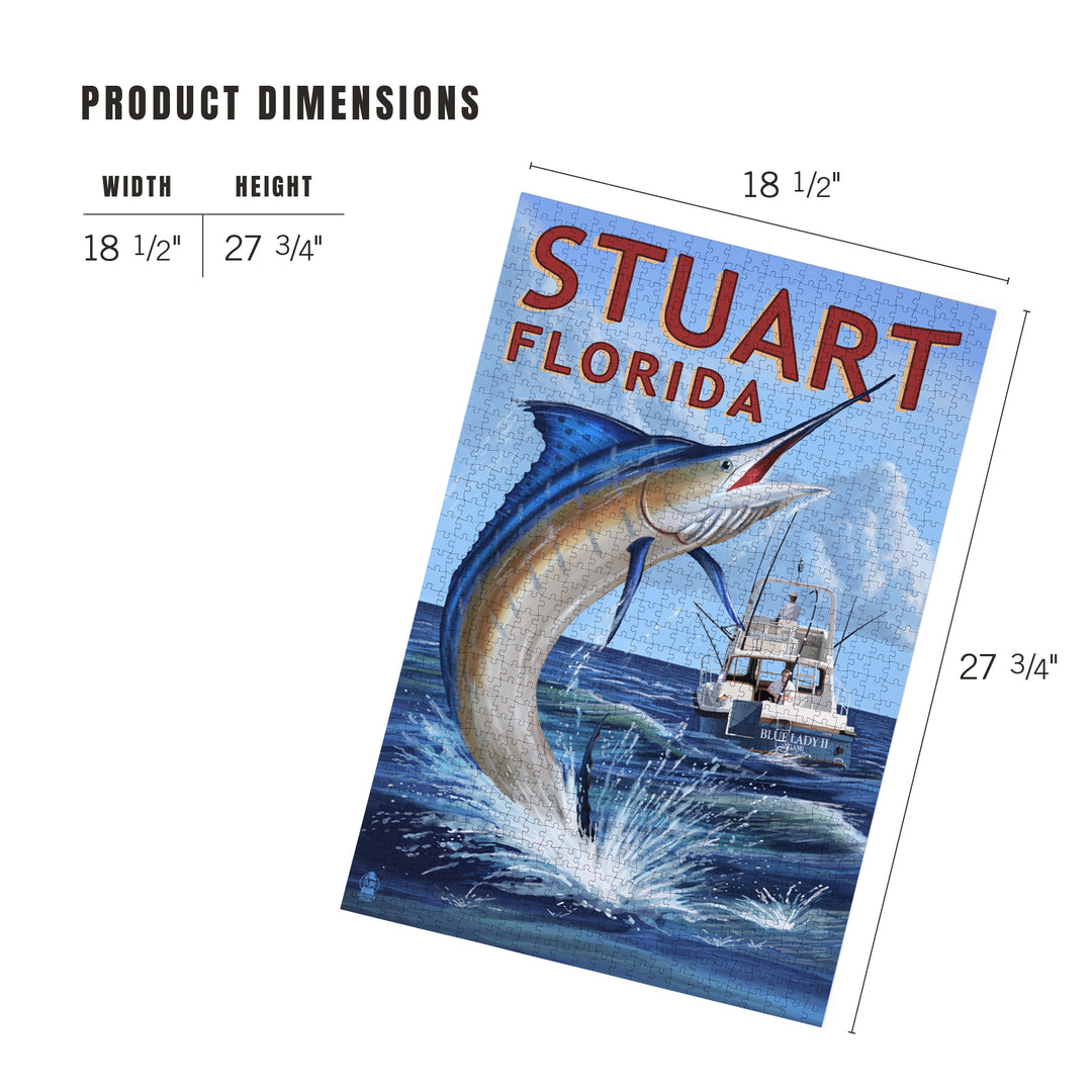 Stuart, Florida, Marlin Fishing Scene, Jigsaw Puzzle
