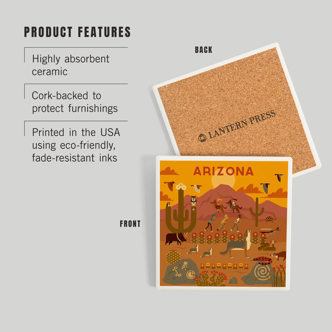 Arizona, Geometric, Coasters