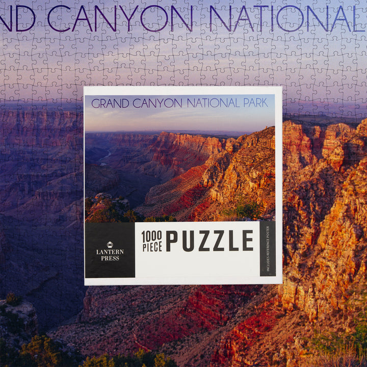 Grand Canyon National Park, Arizona, Watchtower and River at Sunset, 1000 Piece Jigsaw Puzzle