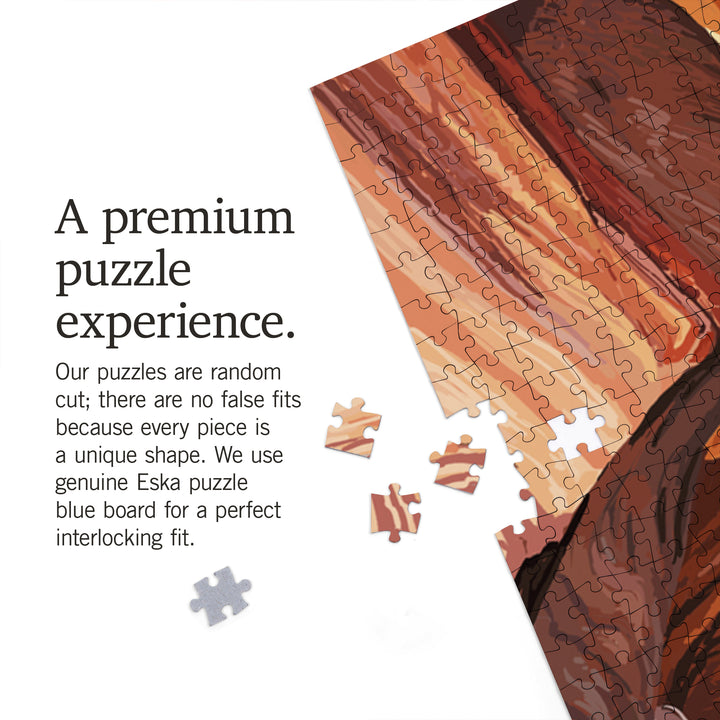 Zion National Park, Canyoneering Scene, Jigsaw Puzzle