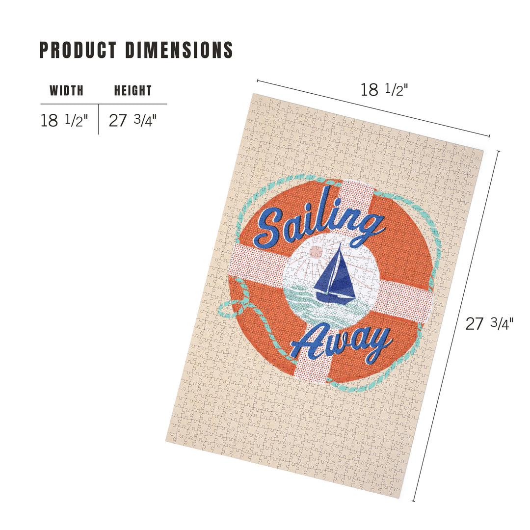 Dockside Series, Sailing Away, 1000 Piece Jigsaw Puzzle