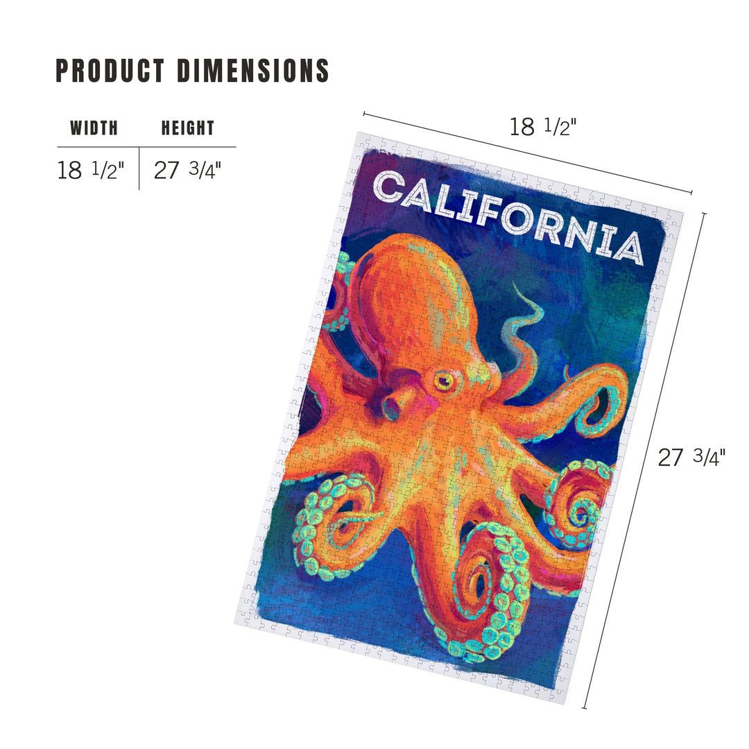 California, Vivid, Octopus, 1000 Piece Jigsaw Puzzle