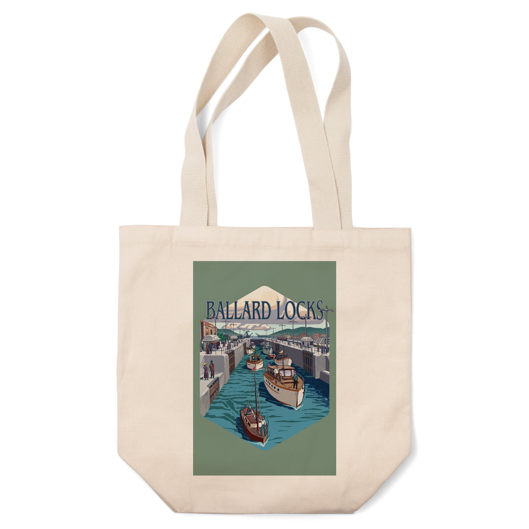 Seattle, Washington, Ballard Locks,, Tote Bag