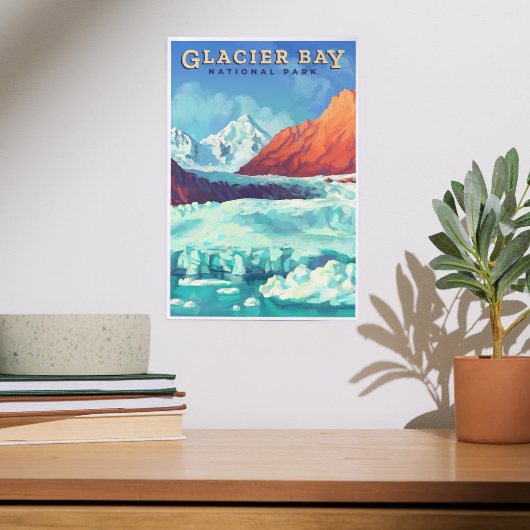 Glacier Bay National Park, Alaska, Oil Painting, Art & Giclee Prints
