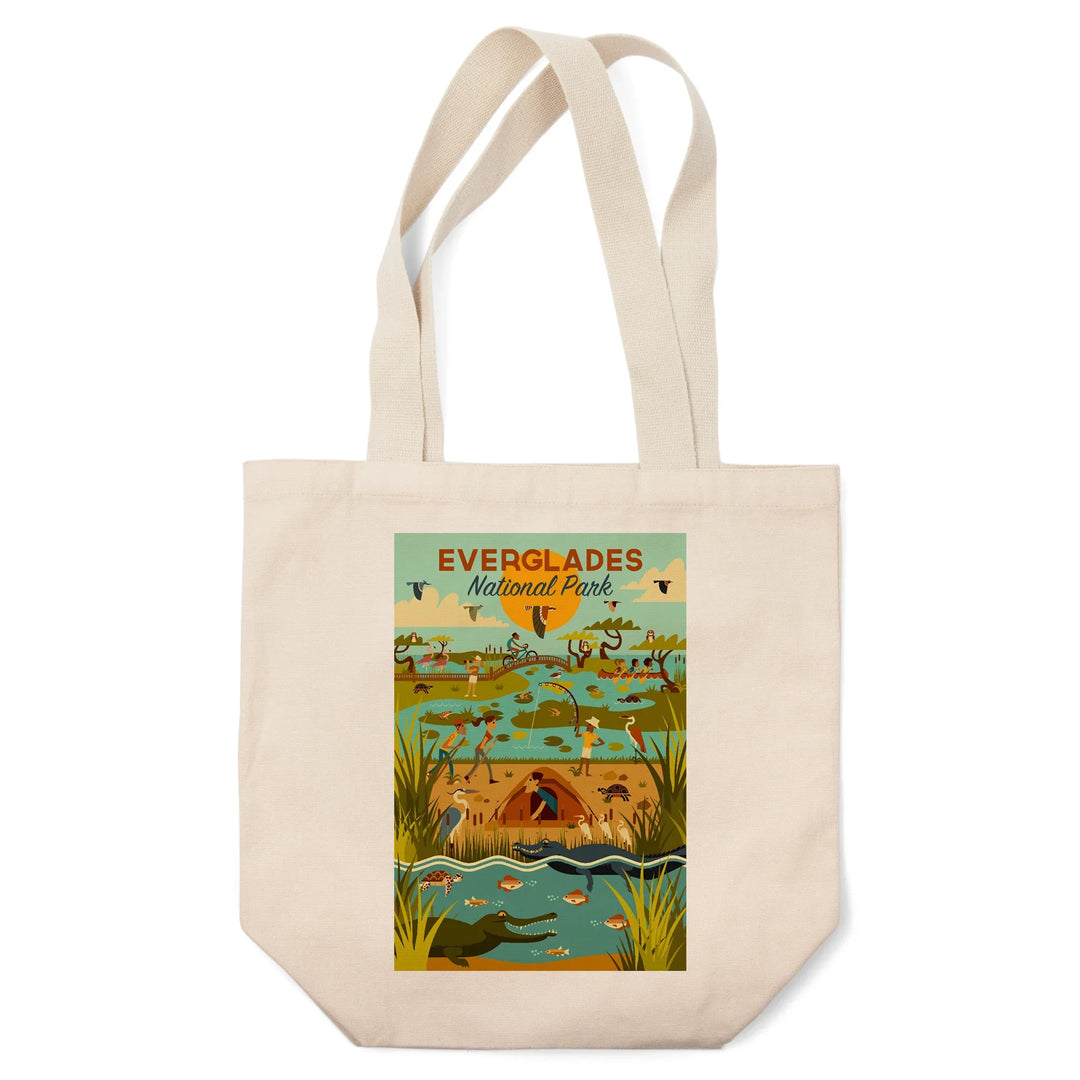 Everglades National Park, Florida, Geometric, Tote Bag