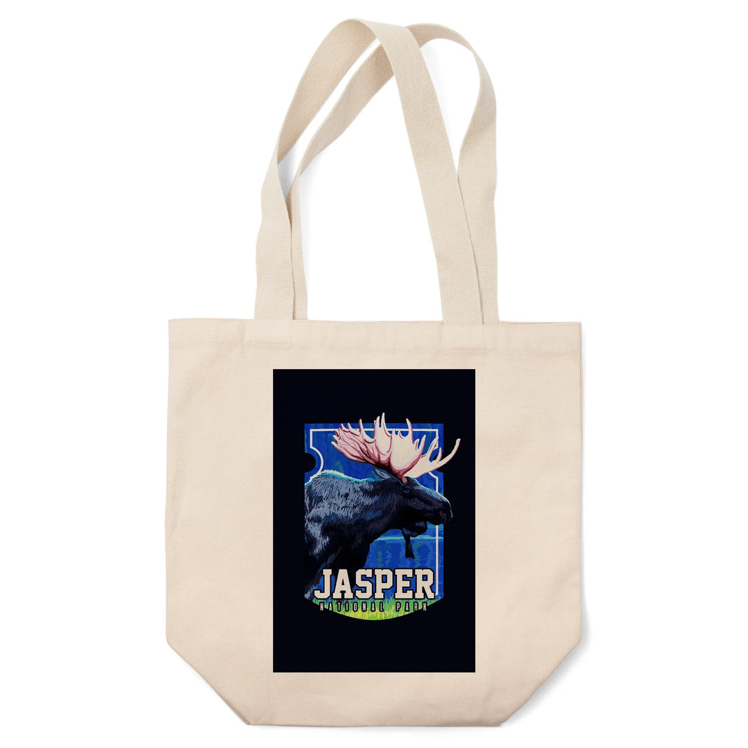 Jasper National Park, Canada, Moose at Night,, Tote Bag