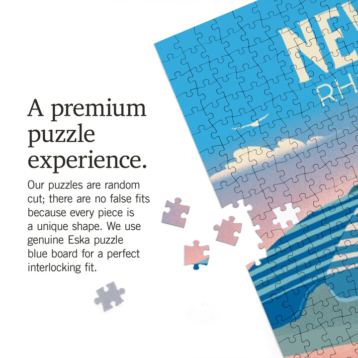 Newport, Rhode Island, Beach Chair and Umbrella, 1000 Piece Jigsaw Puzzle