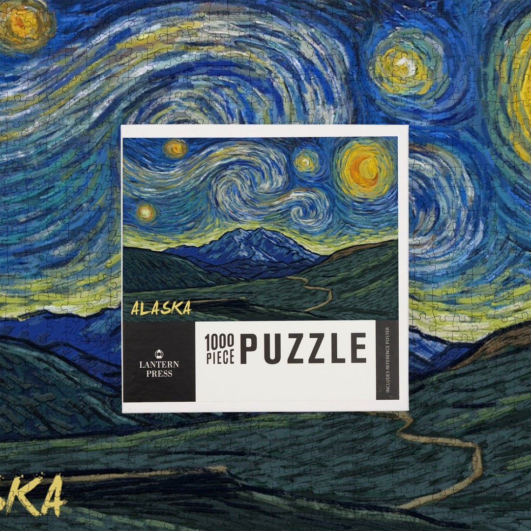 Alaska, Starry Night, Jigsaw Puzzle