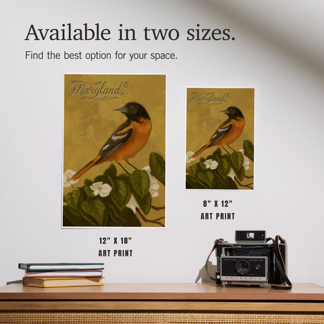 Maryland, Oriole, Oil Painting, Art & Giclee Prints