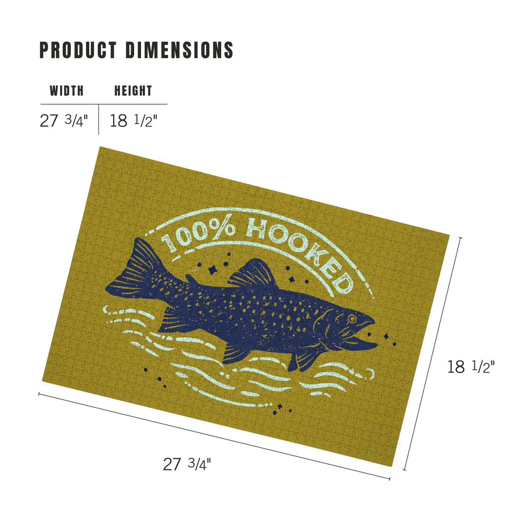 Lake Life Series, 100 Percent Hooked, 1000 Piece Jigsaw Puzzle