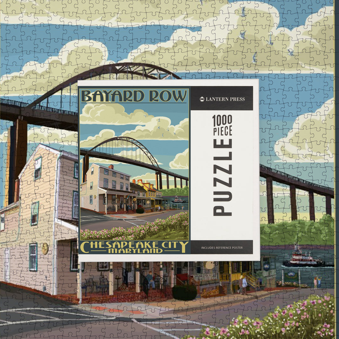 Bayard Row, Chesapeake City, Maryland, Jigsaw Puzzle