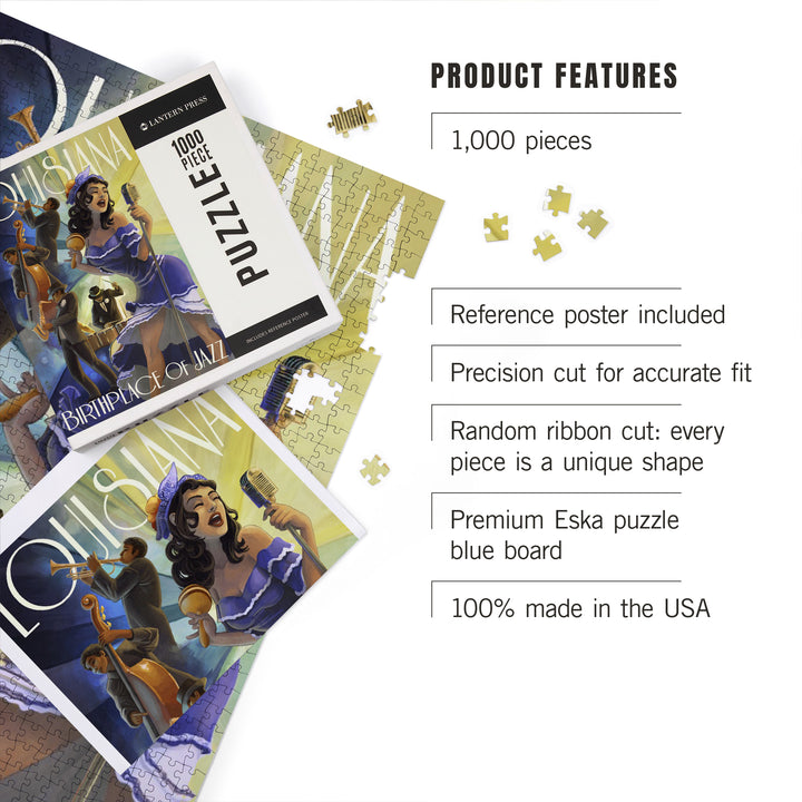 Louisiana, Birthplace of Jazz, Jigsaw Puzzle