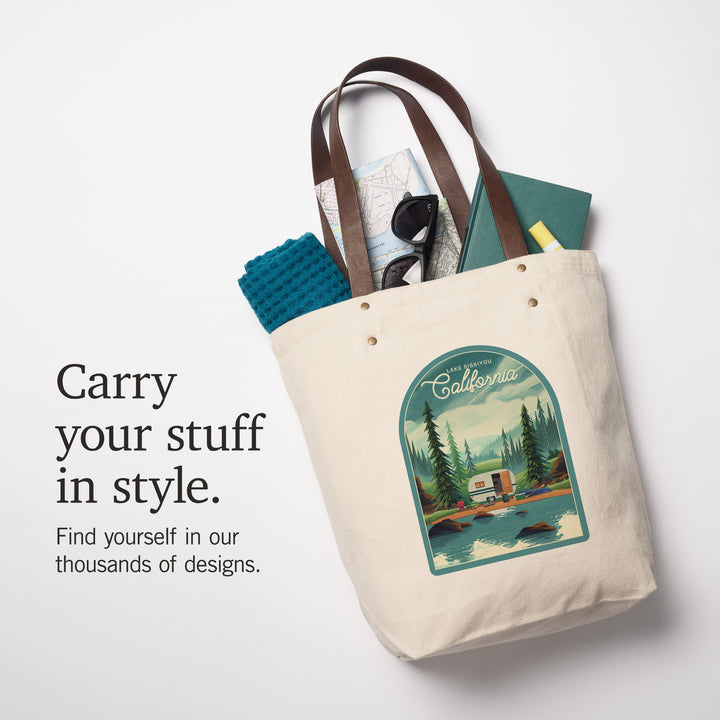 Lake Siskiyou, California, Outdoor Activity, At Home Anywhere, Camper in Evergreen, Deluxe Tote