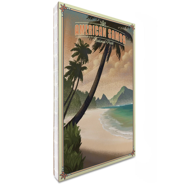 Lined 6x9 Journal, National Park of American Samoa, American Samoa, Lithograph, Lay Flat, 193 Pages, FSC paper