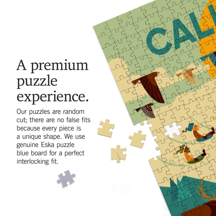 California, Geometric, The Mountains Are Calling, 1000 Piece Jigsaw Puzzle