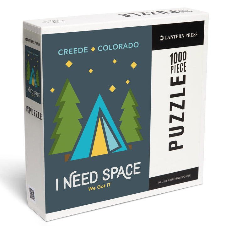 Creede, Colorado, I Need Space, Tent at Night, Jigsaw Puzzle