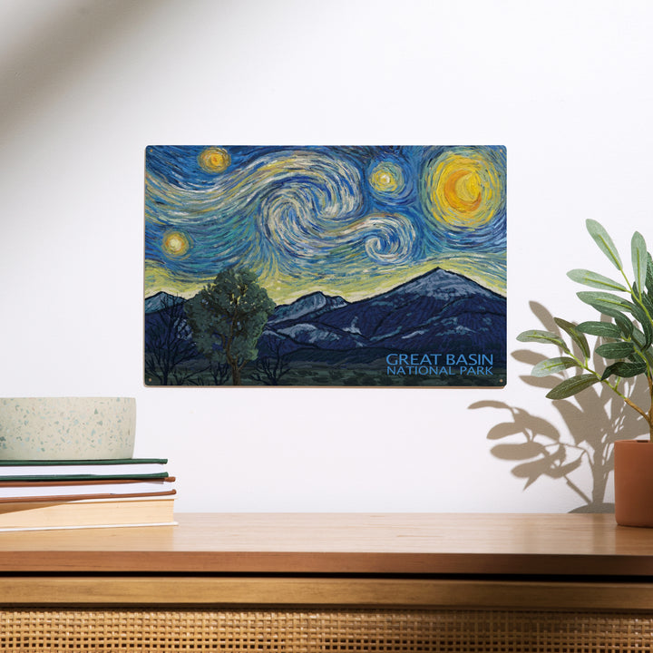 Great Basin National Park, Starry Night National, Wood Sign and Postcards