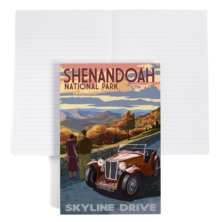 Lined 6x9 Journal, Shenandoah National Park, Virginia, Skyline Drive, Lay Flat, 193 Pages, FSC paper