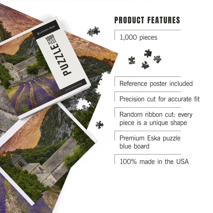 Provence, France, Lavender Fields, 1000 Piece Jigsaw Puzzle