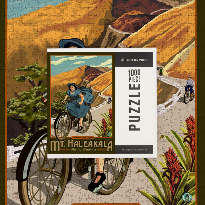 Mount Haleakalā, Hawaii, Bicycle, Jigsaw Puzzle