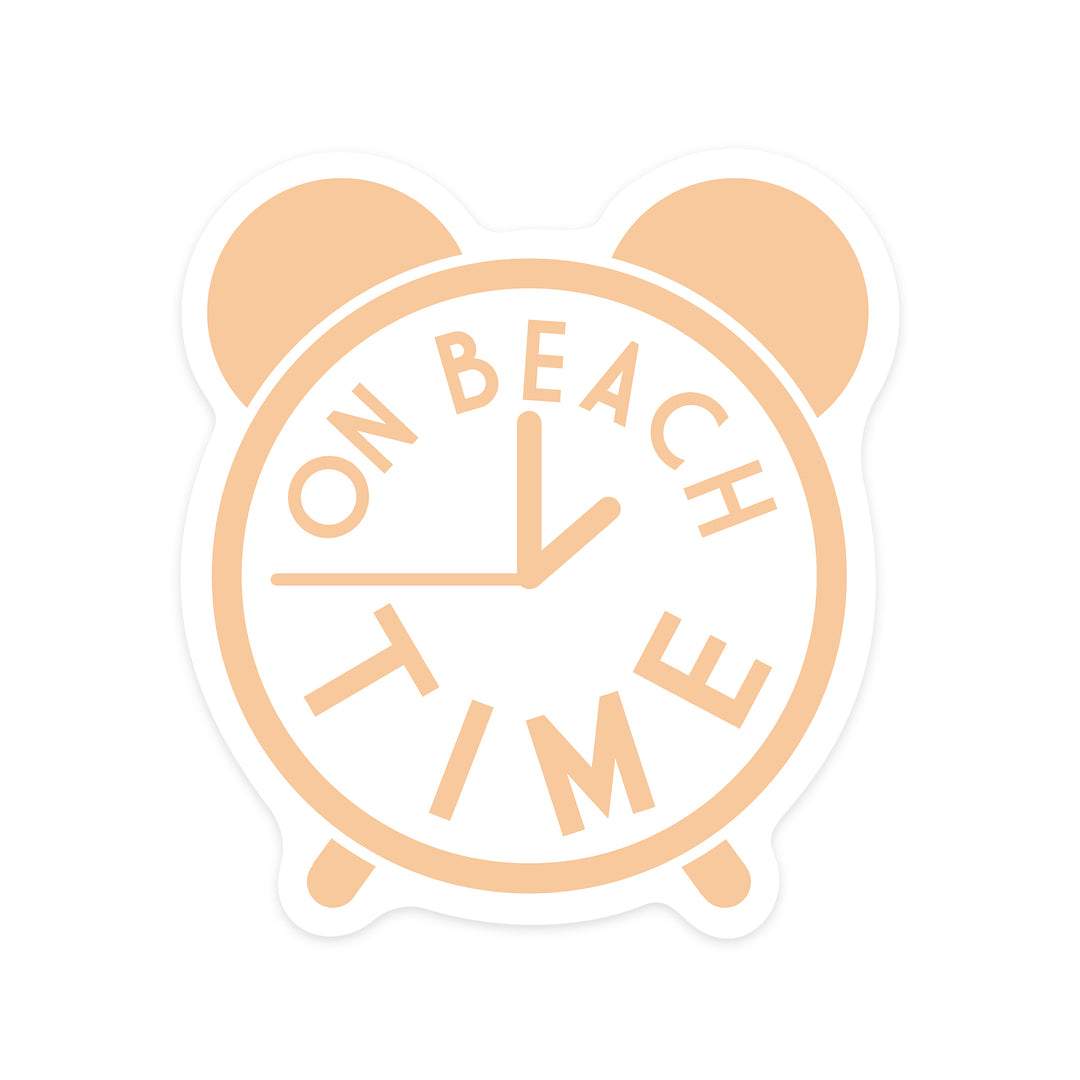 On Beach Time, Simply Said, Contour, Vinyl Sticker